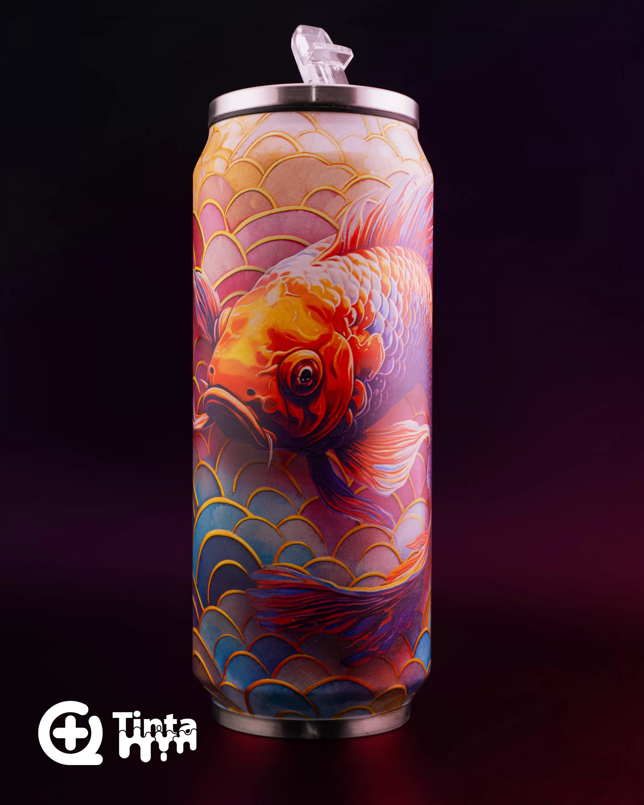 Termo personalizado diseño koi