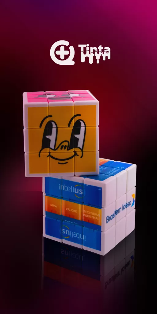 Cubo Rubik personalizado con logo de marca